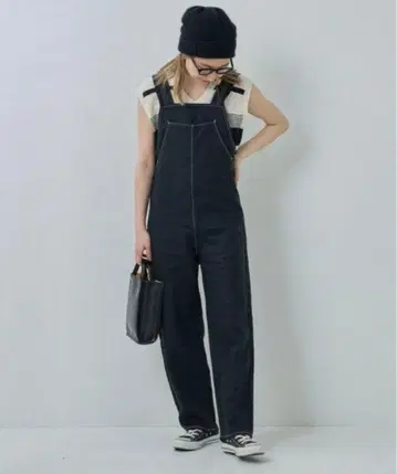 [미사용품] CIMARRON JEANS 캥거루 살로펫 블랙 린넨