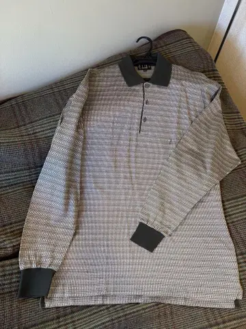 dunhill 긴팔 피케 셔츠 L 사이즈 다크 그린 계열