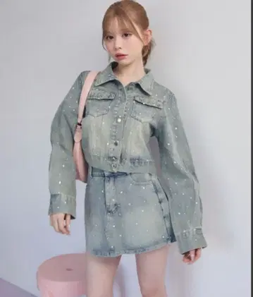 titty&Co. 티티앤코 비쥬 포함 데님 셋업