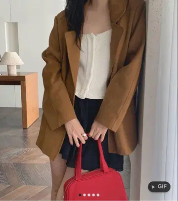 브라운 스웨이드 자켓