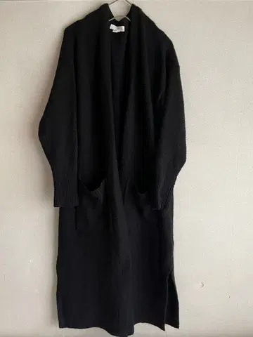 H&M 롱 니트 가디건 블랙 S-M