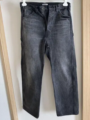 SELVEDGE FADED HEAVY DENIM PAINTER PANTS