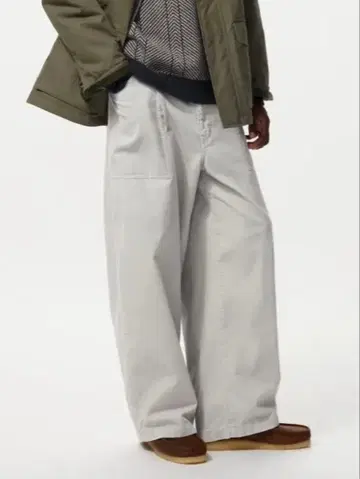 UNIQLO 코듀로이 워크 팬츠 S 그레이
