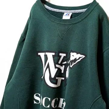 러셀 애슬레틱 월넛 그로브 트레이닝복 맨투맨 그린 L 구제 의류