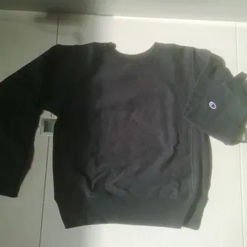 Champion Reverse Weave 맨투맨 S 블랙 빨간색 택