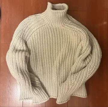[ 새상품 ] H&M 라이트 베이지 키 니트 XL