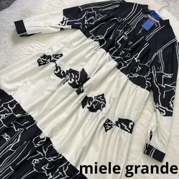 miele grande 미데 디자인 긴팔 셔츠 원피스