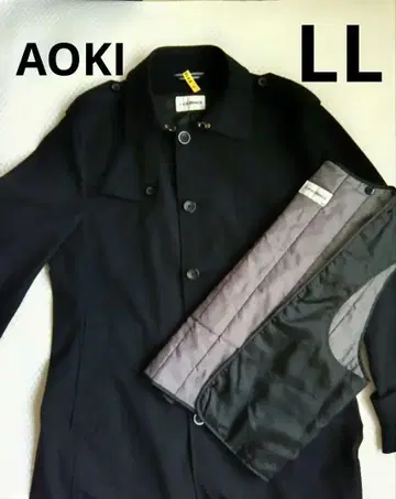AOKI LE MUSE 남성용 코트 충전솜 라이너 포함 LL