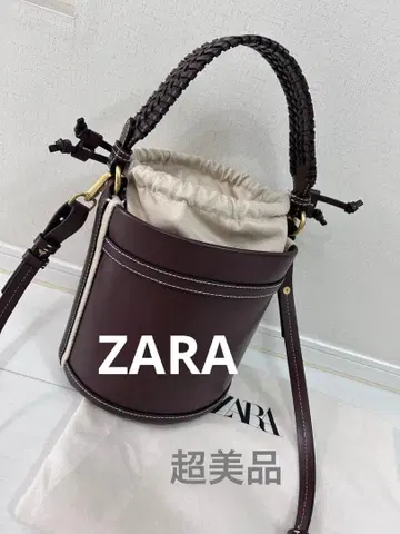 자라 더블 핸들 바게트 백 컨디션 최상 브라운