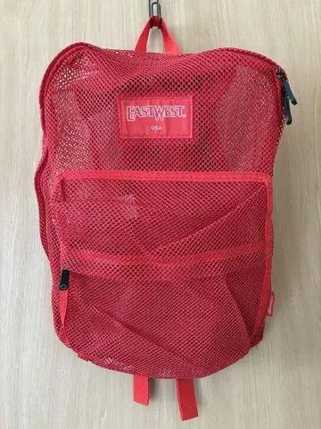 EASTWEST 메쉬 백팩 빨간색