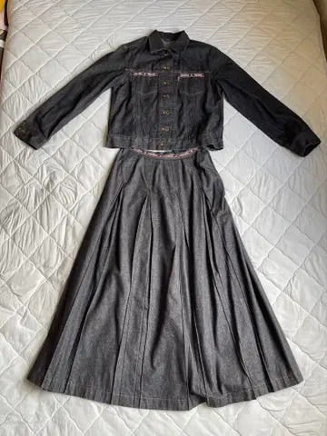 PINK HOUSE 핑크하우스 다크 그레이 데님 셋업