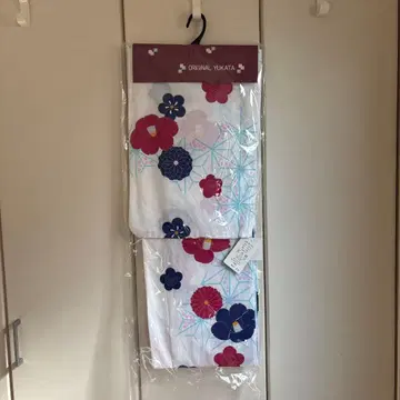 꽃무늬 면 100% 유카타 163cm