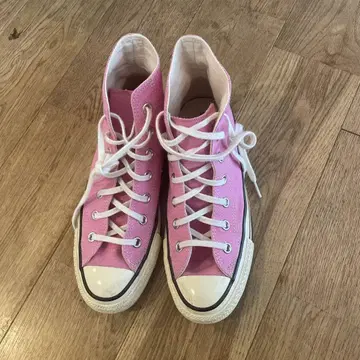converse ALL STAR 핑크 하이컷 스니커즈