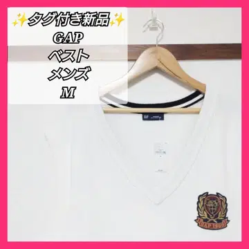새상품 택 포함 GAP 갭 베스트 남성용 화이트 M 청결함 가을