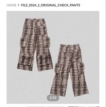 code47L 오리지널 체크 팬츠 바지
