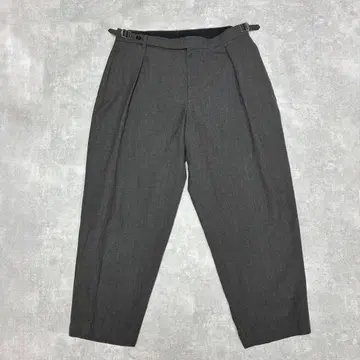 dressterior 울 슬랙스 그루카 사이드 조절 그레이