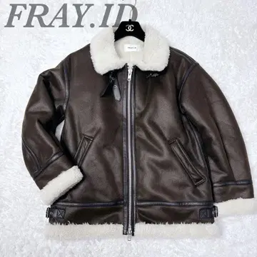 컨디션 최상 FRAY.ID 프레이 아이디 싱글 봄버 자켓 양모