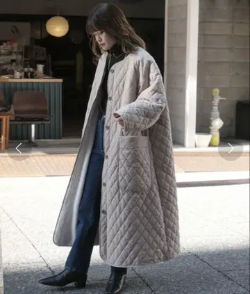 퀼팅 x 보아 리버서블 롱 코트
