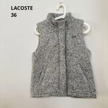 새상품급 LACOSTE 라코스테 니트 충전솜 다운 베스트 36 후드 없음