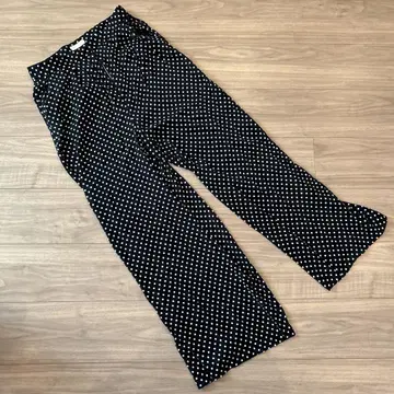 BALLSEY 볼지 와이드 팬츠 34 실크 도트 블랙