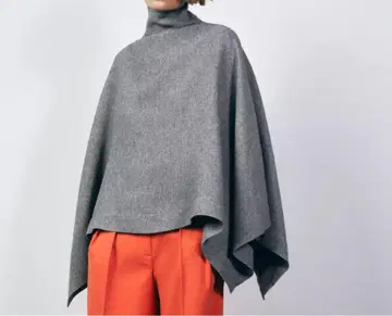 새상품 ZARA 그레이 하이넥 판초