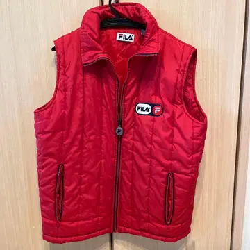 FILA 레드 퀼팅 베스트