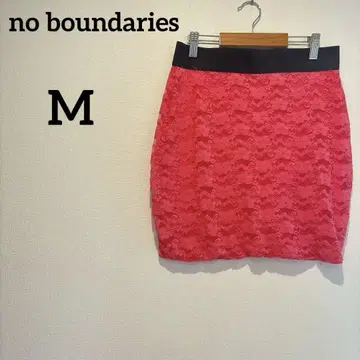 새상품급 no boundaries [ M ] 핑크 레이스 타이트 스커트