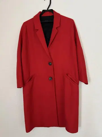[새상품급] ZARA WOMAN 레드 롱 코트 S~M