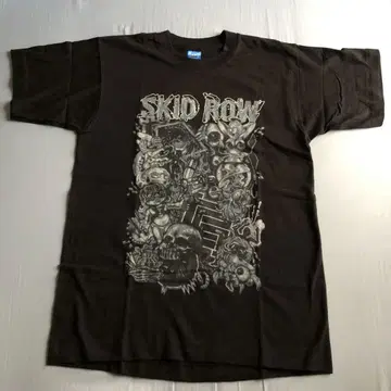 90s 빈티지 SKID ROW 티셔츠 스키드 로우 락티
