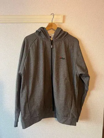 FILA 풀 지퍼 후디 XL 그레이