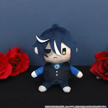 악마 집사와 검은 고양이 아쿠네코 봉제 인형 키링 보스키