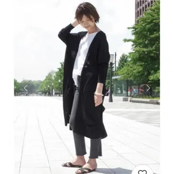 뮤즈 두지엠 클라세 롱 가디건 블랙