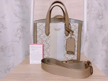 케이트 스페이드 맨해튼 스페이드 플라워 자카드 베이지