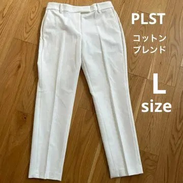 PLST 스틱 팬츠 코튼 블렌드 L
