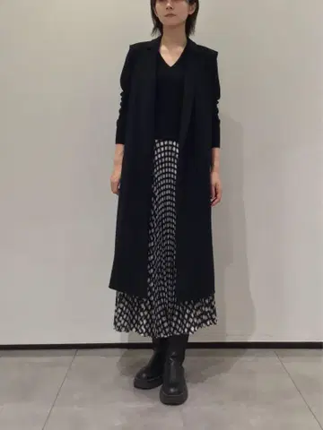 띠어리 택 포함 미사용 플리츠 스커트