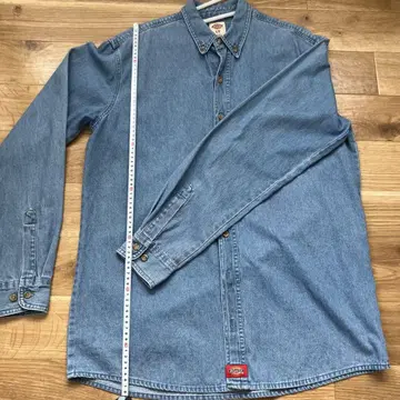 구제 의류 디키즈 Dickies 긴팔 버튼 다운 데님 셔츠