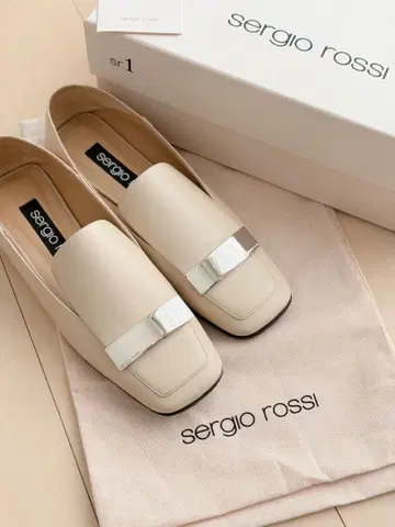 Sergio Rossi SR1 초크 세르지오로시 36 새상품급 슬립온