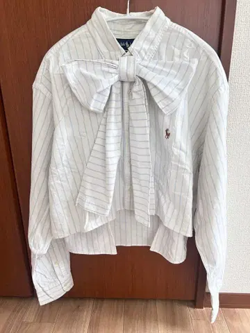 Elulu by JAM 폴로 랄프로렌 리메이크 셔츠 보타이 블라우스