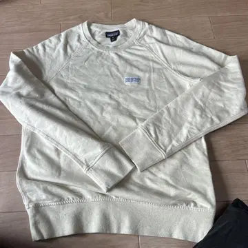 patagonia 오가닉 코튼 트레이닝복 XS 크림색