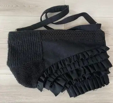 gomme 고무 프릴백 숄더백