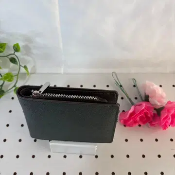 그레이 접이식 지갑 합성 피혁 미사용 새상품