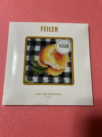 FEILER 유나이티드 애로우즈 복숭아 손수건