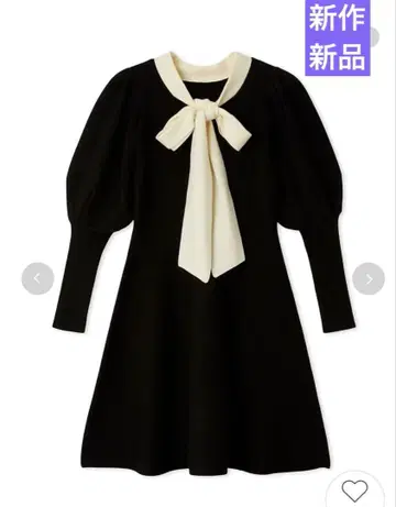 신상 택 포함 새상품 릴리 브라운 보타이 리본 니트 원피스
