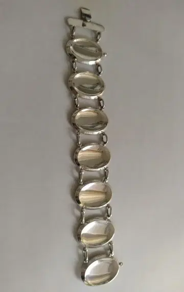 50s 빈티지 실버 950 일본제 아르 데코 팔찌