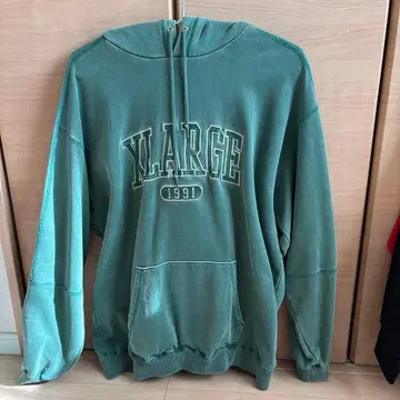 XLARGE 그린 후드티 L 사이즈