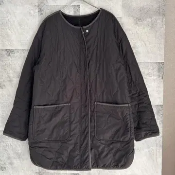 RAY BEAMS 2way 블랙 퀼팅 자켓 리버서블 블랙