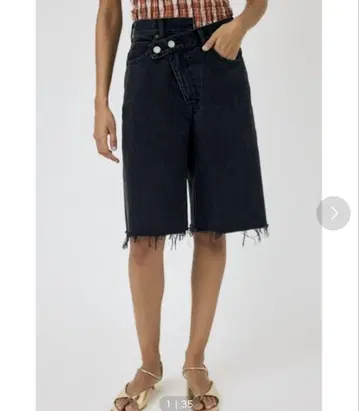 moussy CROSS WAIST 하프 팬츠 사이즈 0