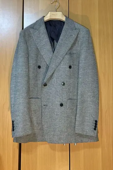 [ 할인 중 ] 더블 브레스트 6B Jacket 하바나 패브릭