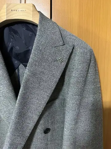 더블 브레스트 6B Jacket 하바나 패브릭