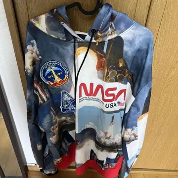 NASA 우주 그래픽 후드티 3X